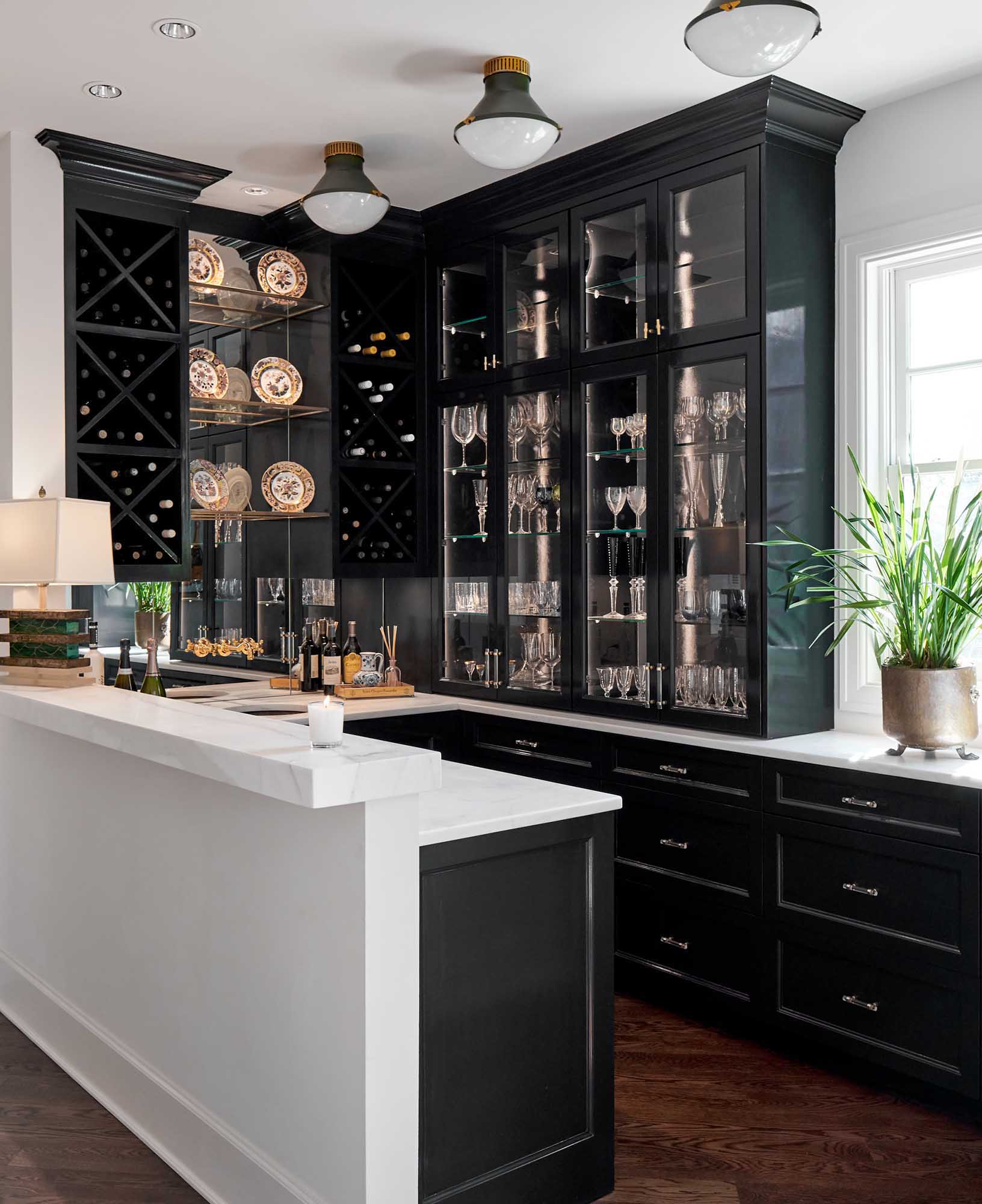 sherwin-williams-inkwell-6992-high-gloss-black-cabinet-paint-alamo-heights-tx-paper-moon-painting