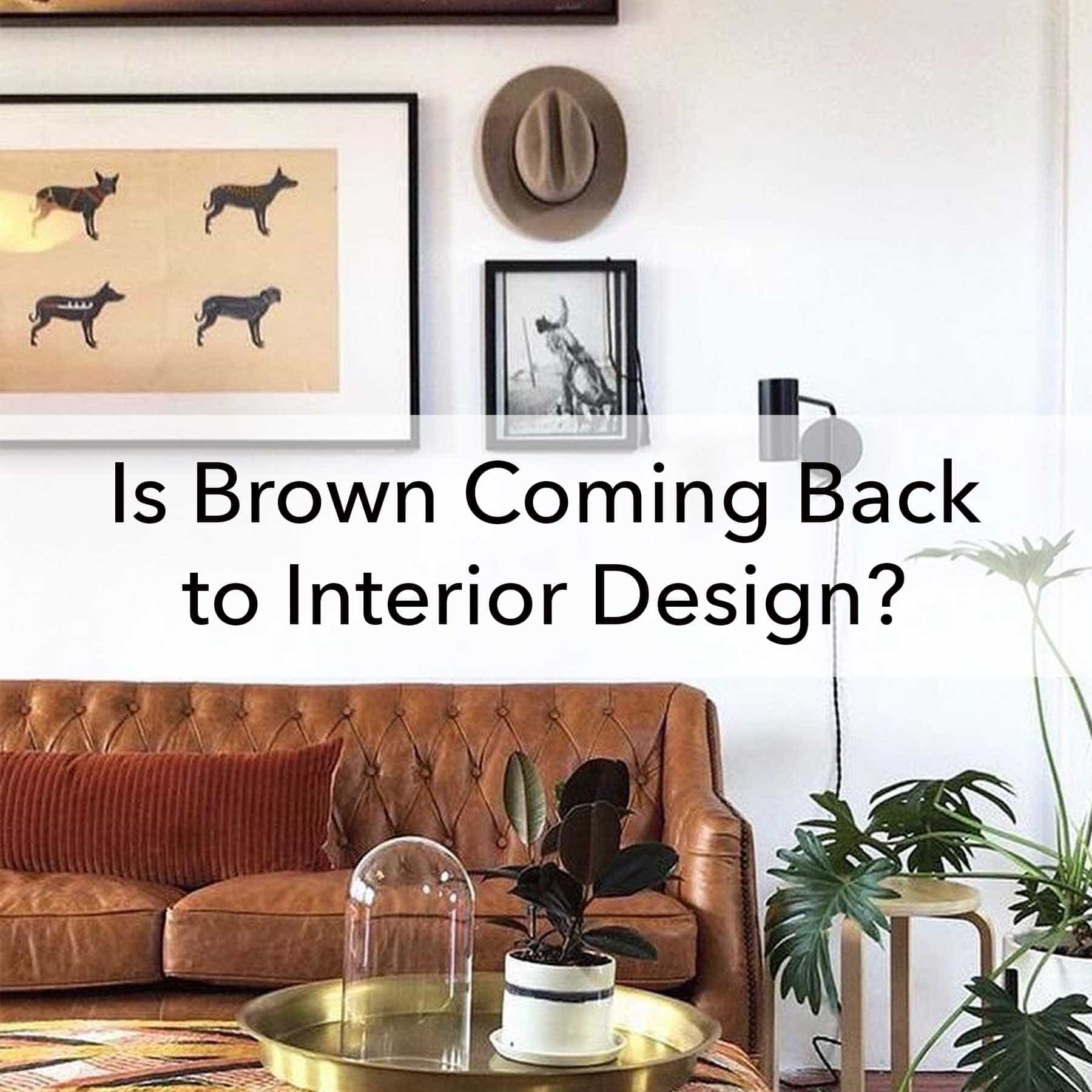 Is brown coming back - blog post, interior design trends, Paper Moon Painting