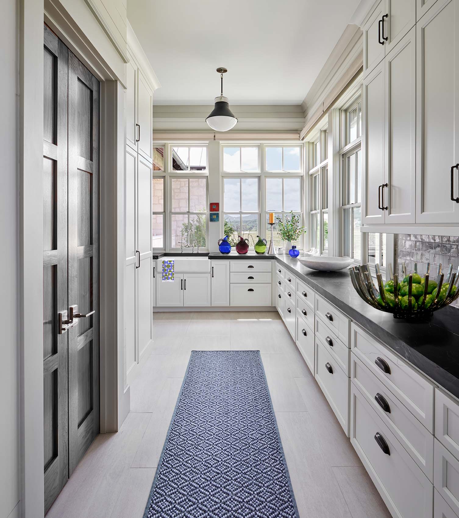 White kitchen mock-up in contemporary modern style, white kitchen ideas blog