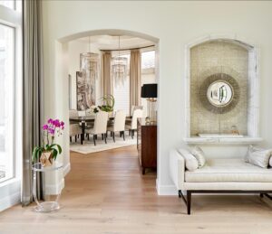 transitional-contemporary-entry-foyer-into-dining-room-paper-moon-painting-company