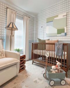 baby-boy-nursery-with-blue-gingham-wallpaper-by-vogeinteriors